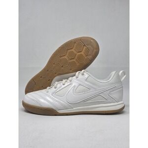 Nike Gato LV8 Indoor Soccer Shoes Youth Size 5Y White Gum Sole II7084-100 New